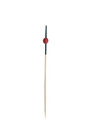 HS-BSRB12 Bambu Kür.Siyah-Kırm.Top 12cm (100Ad)